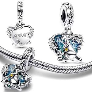 Kanga and Roo dangle charm rare